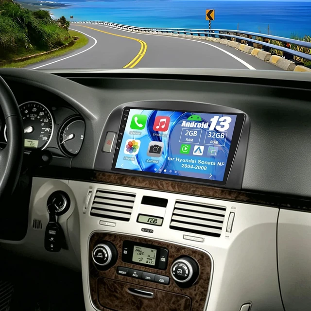 Main image of Slakerbe Android 13 Double Din Car Stereo for Hyundai Sonata NF 2004-2008