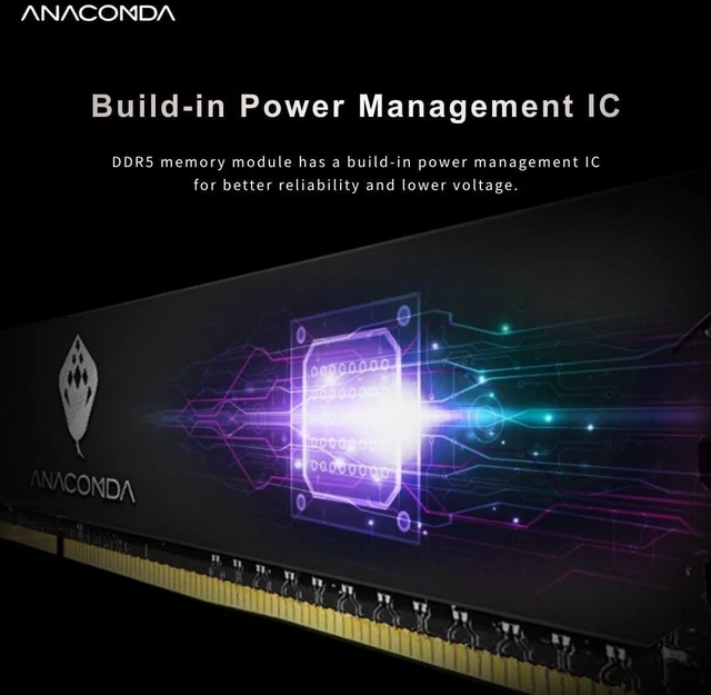 Alt view image 2 of 5 - MINPO ANACOMDA DDR5 6000MHz CL38 Gaming RAM 16GB White, Intel XMP 3.0 Ready, AMD EXPO Compatible, High-Performance Overclocking UDIMM, Made in Taiwan
