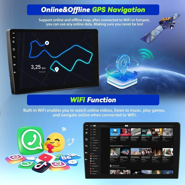 Alt view image 5 of 5 - for Hyundai Veloster 2011-2017 Android 15 Car Stereo 9 Inch Touch Screen Wireless CarPlay Android Auto Mirror Link 2G+64G Bluetooth FM 26UI GPS Navigation WiFi SWC+Backup Camera