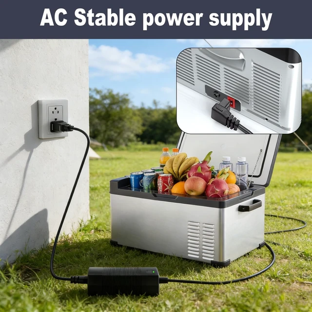 Alt view image 4 of 5 - Power Cord for Car Refrigerator Compatible with Alpicool, Bodega, Euhomy, BougeRV, ARB, ICECO, Setpower, JoyTutus Car Refrigerator Power Adapter Charger