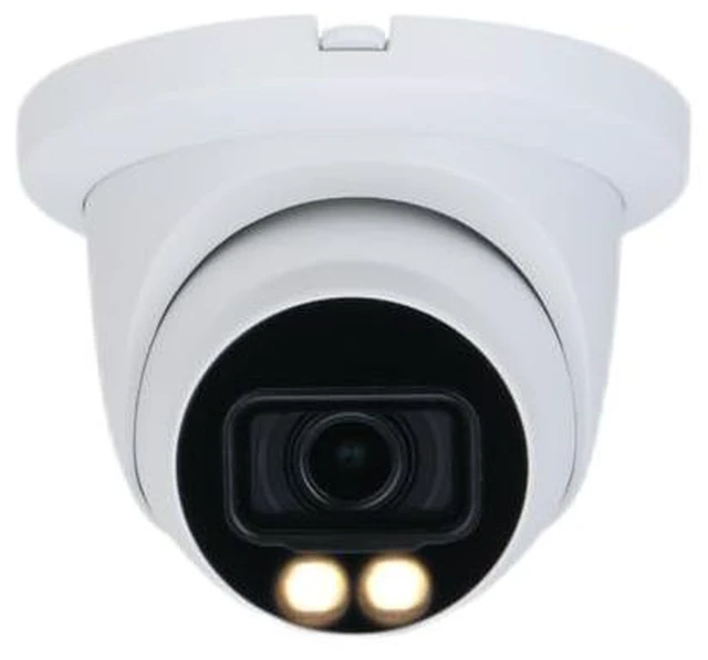 Main image of GemaVision Full Color Security Surveillance Camera 4MP 1/1.8" CMOS Fixed-Focal Turret IP POE Smart AI Camera, Warm LED, Built-in MIC,IPC-T549M-ALED-S3 (2.8mm)