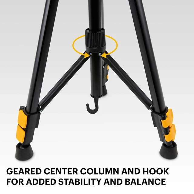 Alt view image 5 of 5 - Kodak PhotoGear 62" Lightweight Tripod ^^ Compact 3-Section Flip-Lock Aluminum Tripod Adjusts 22-62, QuickRelease Plate, Smartphone Adapter & 1/4 to 3/8 Screw, Bubble Level, Carry Case, E-Guide