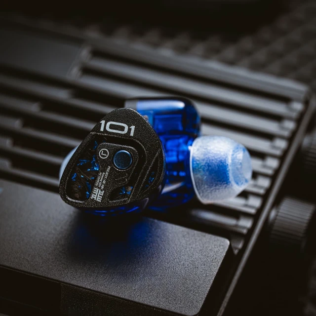 Alt view image 2 of 5 - syeindunce Tangzu Xue Tao AE-101 Gaming IEMs,10mm Glass Diaphragm Dynamic Driver, in-Ear Monitors with Detachable Microphone, Custom Gaming Cable, for PC/Mobile/PS5/Switch (Blue, Type-C with Mic)