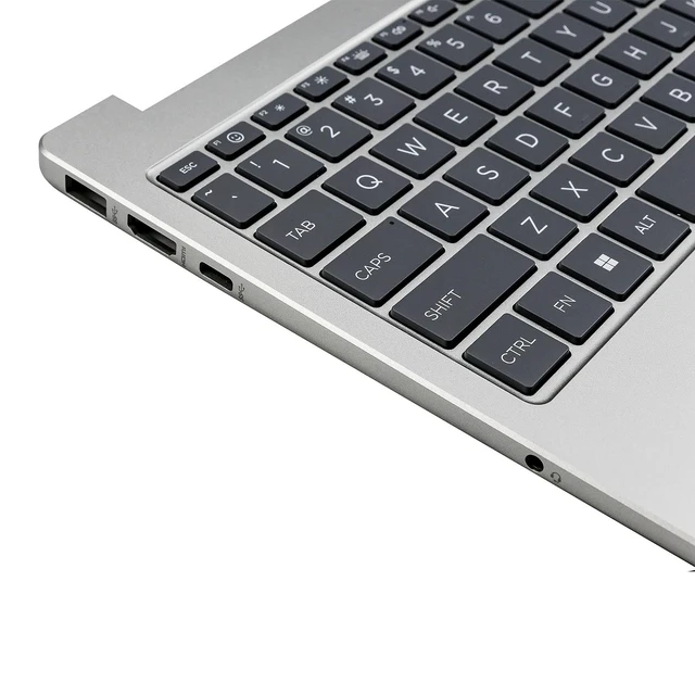 Alt view image 2 of 5 - BestParts Palmrest Keyboard Compatible with HP Laptop 15-FC / 15-FD Silver