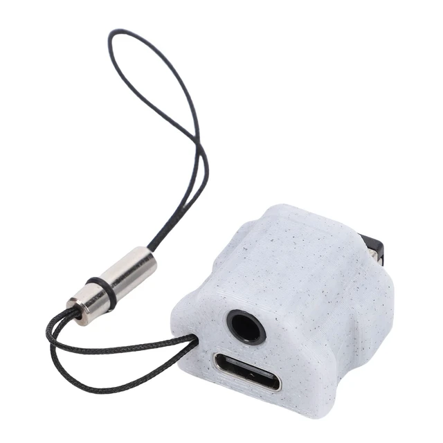 Alt view image 2 of 5 - Luqeeg GBA SP to USB C Adapter, Ensuring Seamless Compatibility Petg Material GBA SP Charger with 3.5mm Headphone Jack Anti Loss Rope Charging Adapter Fit for GBASP Game Consoles (Grey)