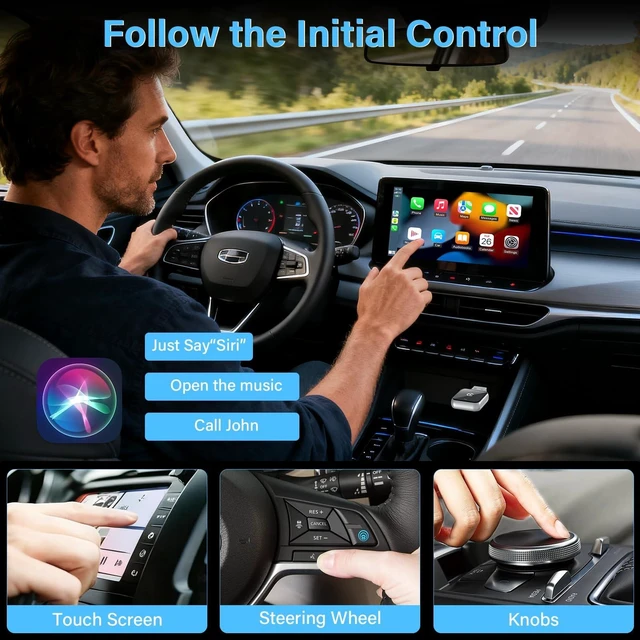 Alt view image 5 of 5 - 2026 Upgraded Mini Wireless CarPlay Adapter for iPhone Device