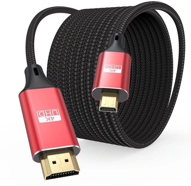 Main image of ApoJodly 4K Micro HDMI to HDMI Cable 30FT, HDMI to Micro HDMI Cable HDR