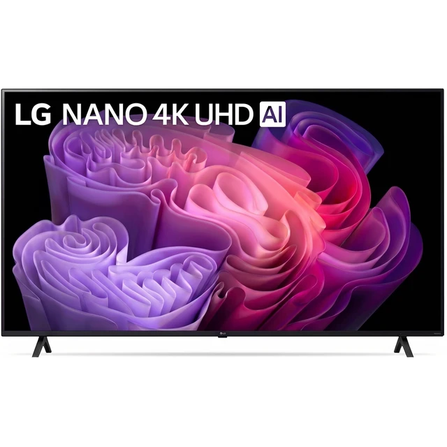 Alt view image 2 of 5 - LG 65-Inch Nano 4K UHD AI Smart TV Alpha 7 Gen9 Processor, 4K Super Upscaling, HDR10 Pro, Filmmaker Mode, webOS 26, Game Optimizer, ALLM Bundle with Deco Gear Wall Mount, Surge Protector & Cables
