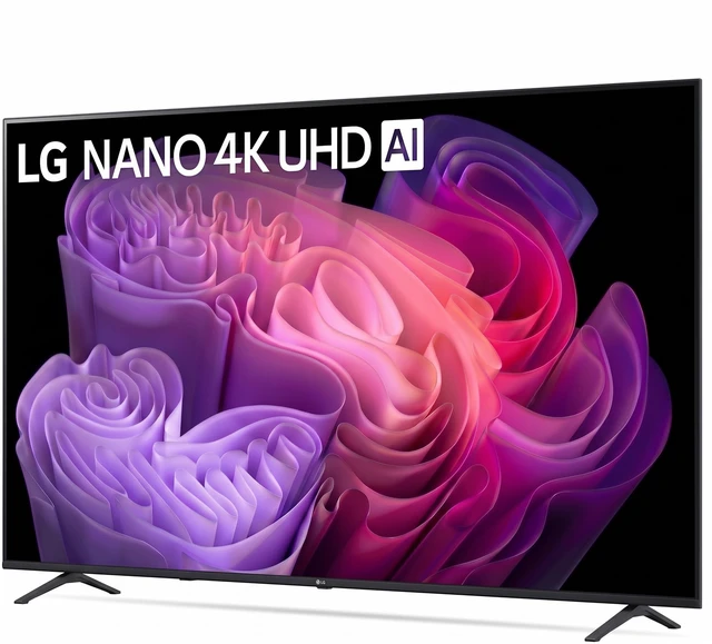 Alt view image 3 of 5 - LG 65-Inch Nano 4K UHD AI Smart TV Alpha 7 Gen9 Processor, 4K Super Upscaling, HDR10 Pro, Filmmaker Mode, webOS 26, Game Optimizer, ALLM Bundle with Deco Gear Wall Mount, Surge Protector & Cables