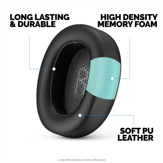 Alt view image 3 of 5 - Replacement Earpads for JBL Everest Elite 750 & 750NC Headphones - PU Leather & Memory Foam Ear Cushion for Additional Comfort - by Brainwavz
