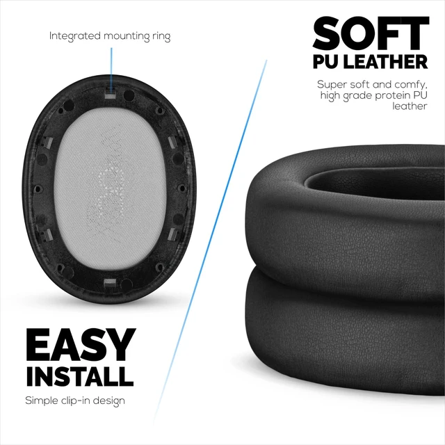 Alt view image 4 of 5 - Replacement Earpads for JBL Everest Elite 750 & 750NC Headphones - PU Leather & Memory Foam Ear Cushion for Additional Comfort - by Brainwavz