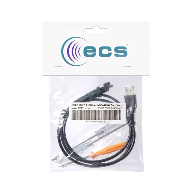 Alt view image 3 of 3 - ECS Compatible Nuance Dragon PowerMic III Microphone 3' Straight Cable