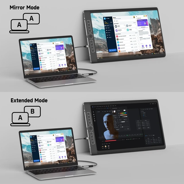 Alt view image 4 of 5 - 4K DisplayPort to Mini HDMI Cable 25FT, Uni-Directional DP to Mini HDMI Cable. Supports 4K@60Hz, 2K@120Hz, Video UHD, Nylon Braided, for Desktop, AMD, NVIDIA, KYY, ARZOPA, VILVA, MNN, Portable Monit