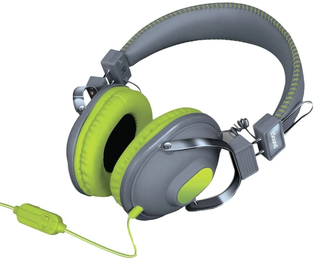Main image of iSound HM-260 Dynamic Stereo Headphones with in-line Mic and Volume Controls (Green)