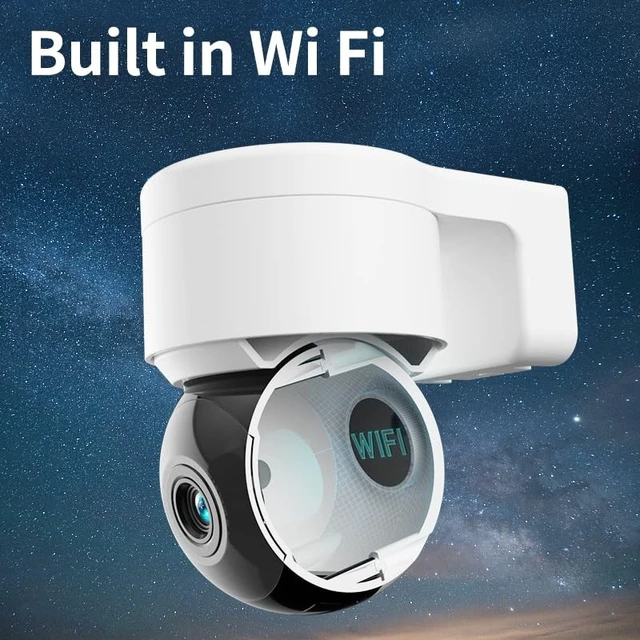Alt view image 5 of 5 - Vanvision PTZ Security Camera, Wireless WiFi 2K HD, 355 Pan 90 Tilt, Night Vision, IP66 Waterproof/Home Indoor and Outdoor Security Surveillance, AI Auto Tracking, Spotlight & Siren, Motion Det
