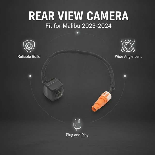 Alt view image 2 of 5 - VIKKSAER 84543080 Rear View Camera, Reverse Parking Assist Replacement for Chevrolet Malibu 2023-2024 1.5L 4Cyl, Replaces 42861580