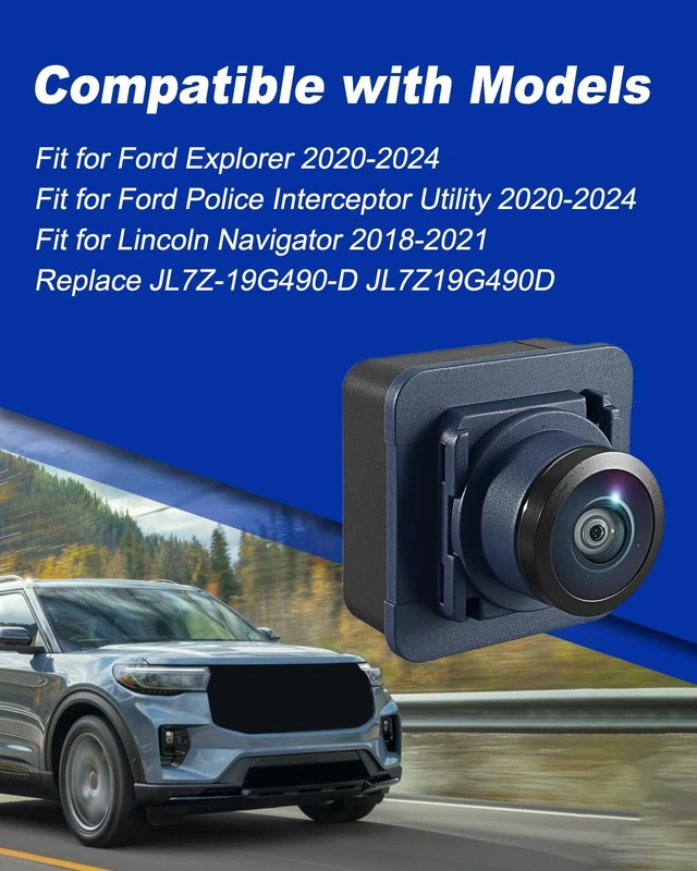 Alt view image 5 of 5 - Front Or Side Camera Fit for Ford Explorer 2020-2024 Replace JL7Z-19G490-D