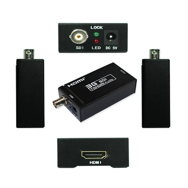 Alt view image 4 of 5 - 1080P 3G SDI to HDMI Converter Adapter Support HD-SDI / 3G-SDI Signals Showing SDI2DMI SDI to HDMI