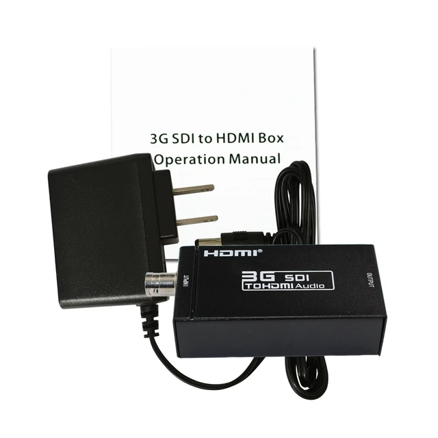 Alt view image 5 of 5 - 1080P 3G SDI to HDMI Converter Adapter Support HD-SDI / 3G-SDI Signals Showing SDI2DMI SDI to HDMI