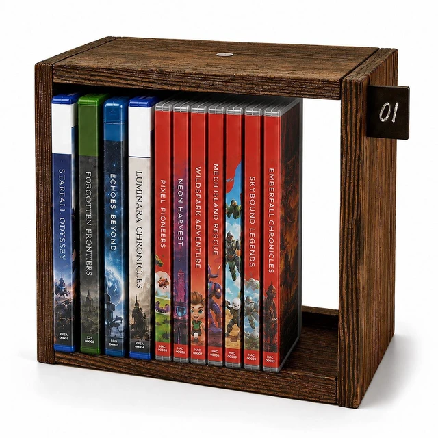Main image of Video Game Storage for Switch/ PS5/ Xbox/ Blu-ray/ CD Case Holder Organizer