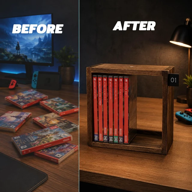Alt view image 2 of 5 - Video Game Storage for Switch/ PS5/ Xbox/ Blu-ray/ CD Case Holder Organizer