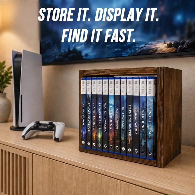 Alt view image 3 of 5 - Video Game Storage for Switch/ PS5/ Xbox/ Blu-ray/ CD Case Holder Organizer