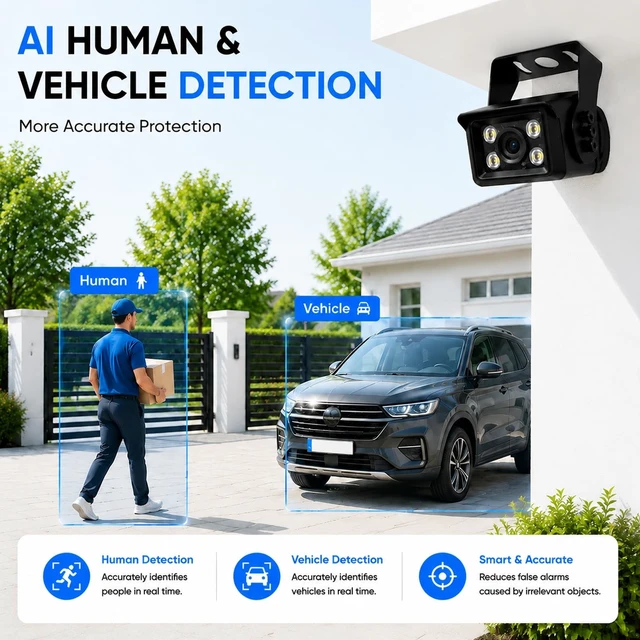 Alt view image 3 of 5 - BHVSON 4MP Heavy Duty Small PoE IP Camera Outdoor Indoor