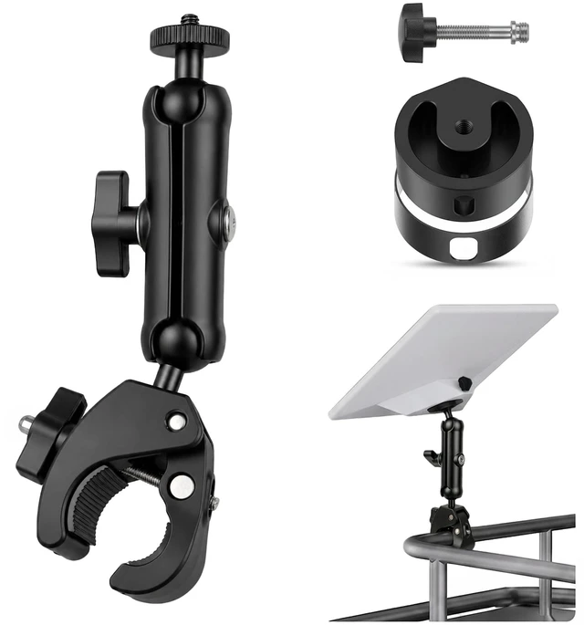 Main image of LOVEALERT Starlink Mini Clamp Mount Kit, Adjustable Pole and Rail Adapter