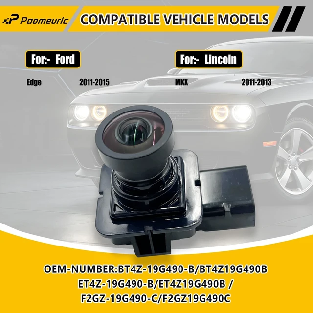 Alt view image 2 of 5 - FL1T-19G490-AC Rear View Backup Camera Compatible for Ford Edge 2011-2015