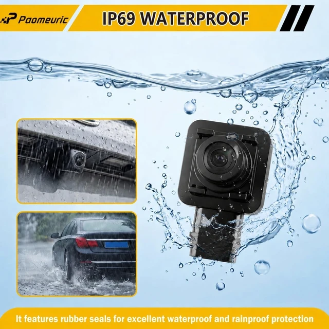 Alt view image 3 of 5 - FL1T-19G490-AC Rear View Backup Camera Compatible for Ford Edge 2011-2015
