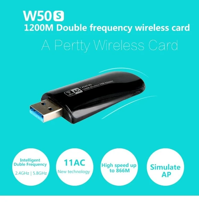 Alt view image 2 of 5 - JAPOO RTL8812AU 1200M Wireless USB WiFi Adapter for Desktop PC and Laptop,Dual Band 5.8G/2.4G WiFi Adapter,Supports Win7/8/10/11/Linux/Ubuntu Kali Mint Debian Kubuntu Mate Zorin PureOS Raspberr