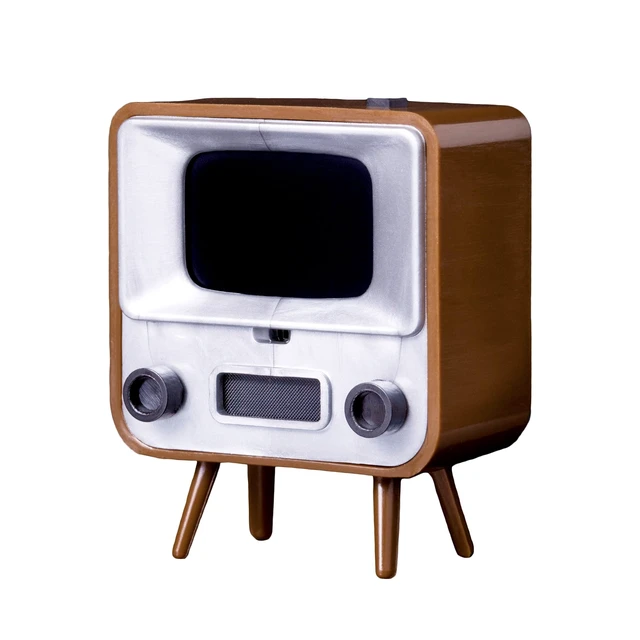 Alt view image 5 of 5 - TinyCircuits TinyTV 2 Portable Retro Mini TV, Brown