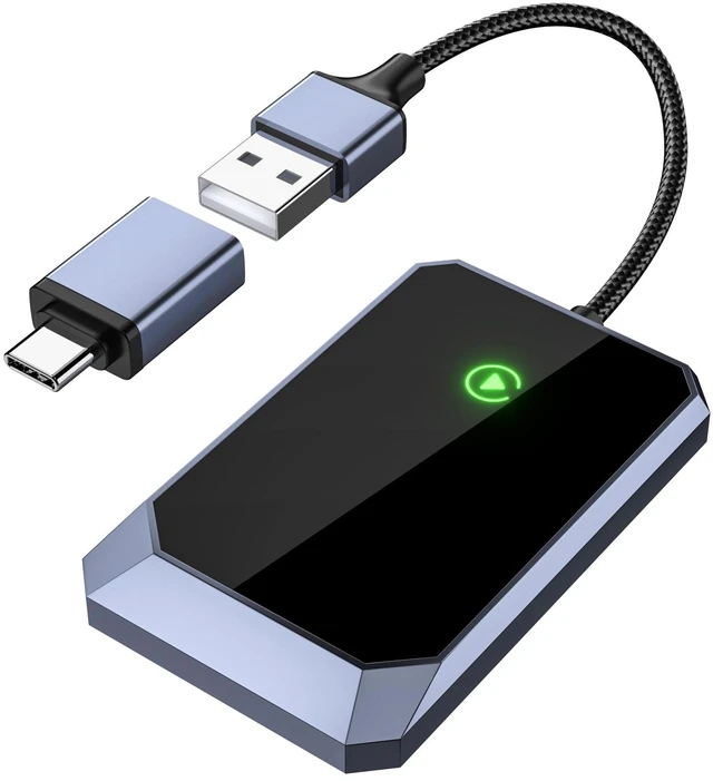 Main image of Aswoema Wireless CarPlay Adapter for Apple iPhone, Easy Setup