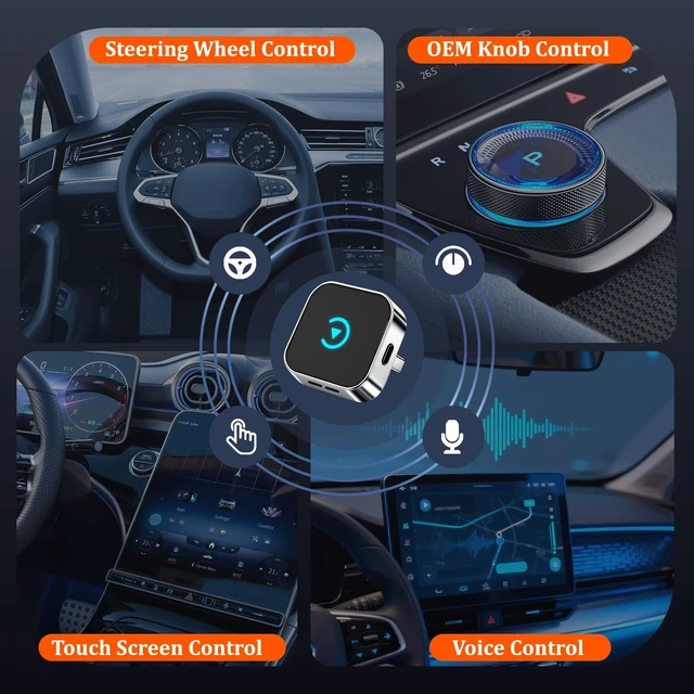 Alt view image 4 of 5 - 2026 Upgraded Wireless CarPlay Adapter for iPhone & Android Android Phone