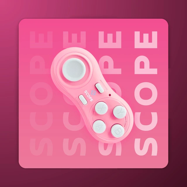 Alt view image 2 of 5 - Scope Remote- Remote for Anki. Customizable with Anki Add-on, Quizlet Compatible, Anki Controller. Pearl Pink (Matte), Plus (16-18 Hours Battery)