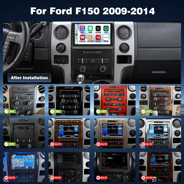 Alt view image 2 of 5 - 4+64G Android Car Radio for Ford F150 2009 2010 2011 2012 2013 2014