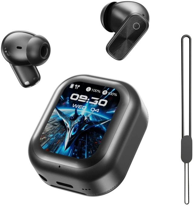 Main image of Rulbovs Earbuds Wireless Bluetooth with LCD Touchscreen 48H Battery Life