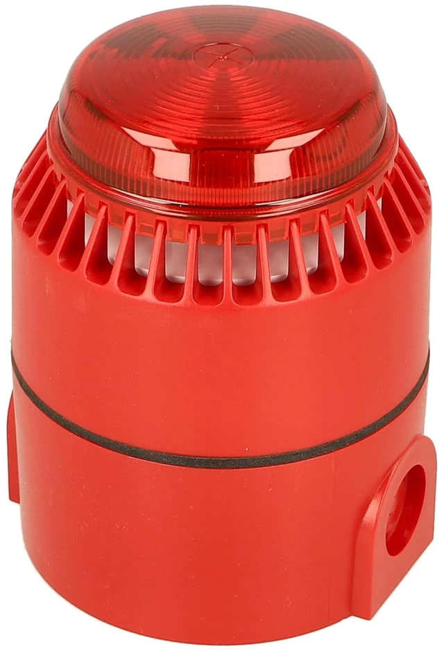Main image of 640452FULL-0281X ^^ FL/RL/R/D/Separate/SWITC ^^ EATON FULLEON FLASHNI Xenon Sounder Beacon 24VDC RED Lens DEEP RED Base Separate CONNS for SOU & BEA