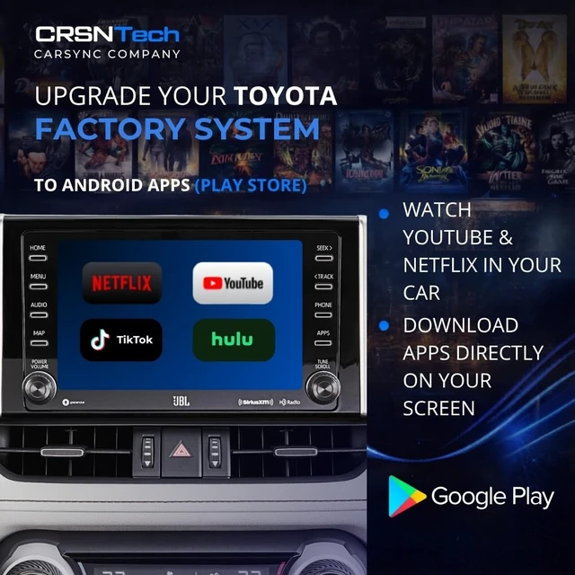 Alt view image 5 of 5 - Wireless CarPlay & Android Auto for Toyota (2018-2025) ^^ Plug & Play Upgrade ^^ YouTube, Netflix & Android Apps ^^ Compatible with Entune 3.0