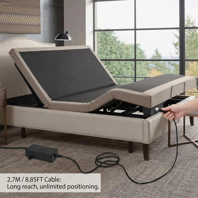 Alt view image 3 of 5 - Class 2 Power Supply for Adjustable Bed, 29V Replacement Power Adapter with 2 Pin Power Cord, Adjustable Bed Base Replacement Parts Compatible with OKIN, Serta, Tempur Pedic Smart Bed