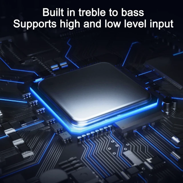 Alt view image 4 of 5 - Nurnesy Car Amplifier, 7800W Car Stereo Power Amplifier, 4 Channel Audio Power Class AB Aluminum Alloy Pure Bass Amp for DC 12V Truck Boat UTV Motorcycle
