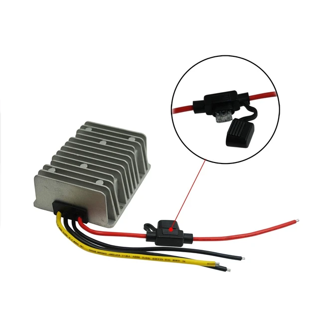 Alt view image 4 of 5 - Proshopping Golf Cart DC Converter Regulator, 36V 48V Step Down to 12V 30A