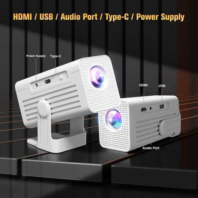Alt view image 2 of 5 - XENPONAD Mini Projector with WiFi and Bluetooth, Overhead Projectors