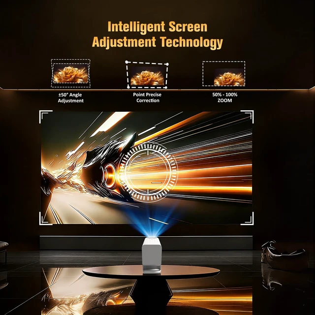 Alt view image 4 of 5 - XENPONAD Mini Projector with WiFi and Bluetooth, Overhead Projectors