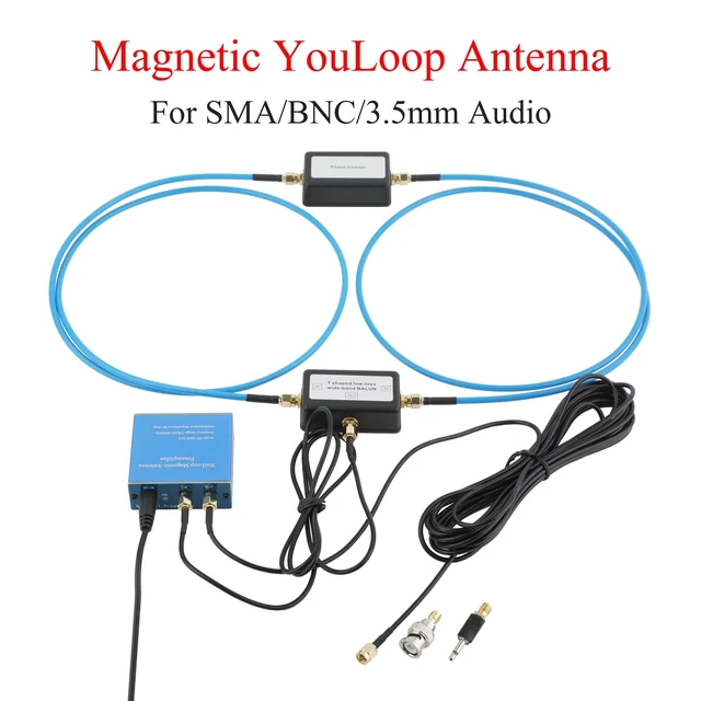 Alt view image 2 of 5 - Portable YouLoop Magnetic Antenna Kit SMA/BNC/3.5mm Connector