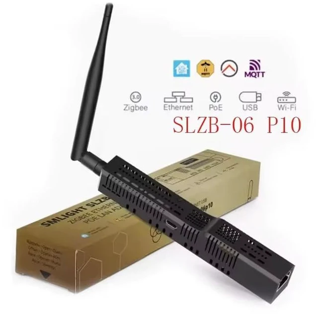 Alt view image 3 of 5 - SLZB-06p10 Zigbee 3.0 to Ethernet, USB and WiFi Adapter with PoE, Works with Zigbee2MQTT, Home Assistant, ZHA, SLZB-06 P10 (SLZB-06p10)