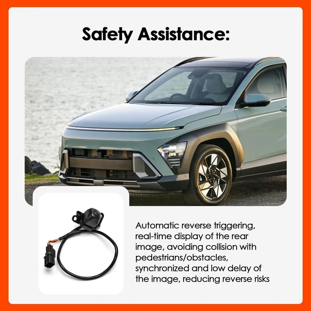 Alt view image 5 of 5 - Rear View Camera 95760-K4100 95760-K4000 Fits for Hyundai Kona 2019-2023 Car Backup Camera