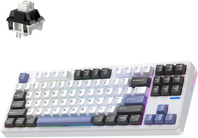 Main image of Linky 87 Hot Swappable Custom Linear Switches Wireless Mechanical Keyboard
