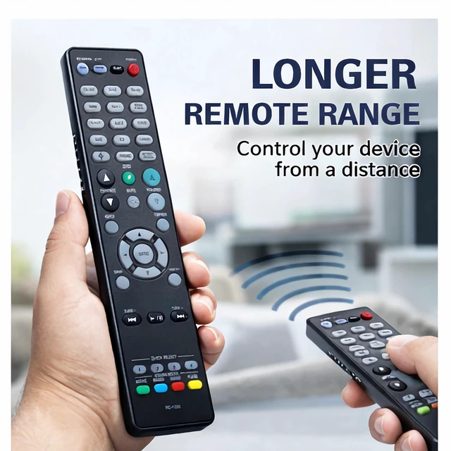 Alt view image 3 of 5 - Leankle Remote Controller RC-1226, RC-1228, RC-1227, RC-1239, RC-1243, RC-1244 Replacement for Denon Receivers AVR-X2500H, AVR-X2700H, AVR-X3700H