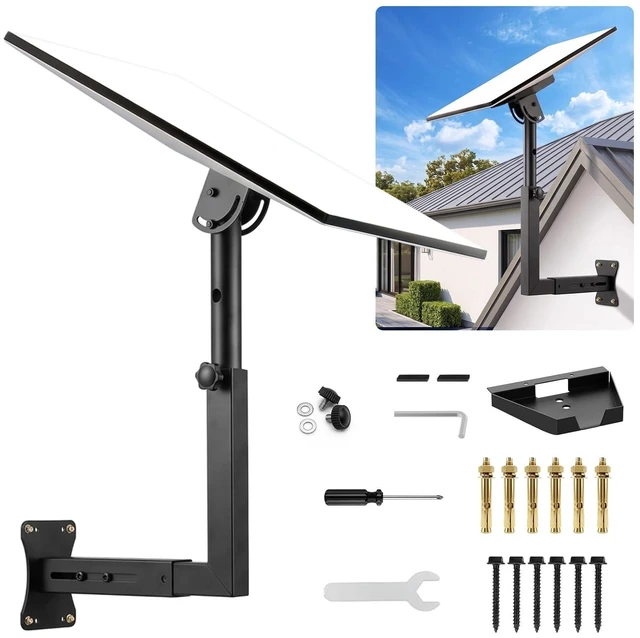 Main image of Starlink Mount for 4/4X/V3, HeavyDuty 0180 Adjustable Pipe Adapter